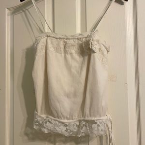 White lace cami